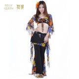 12#混彩裤裙蝴蝶袖套装